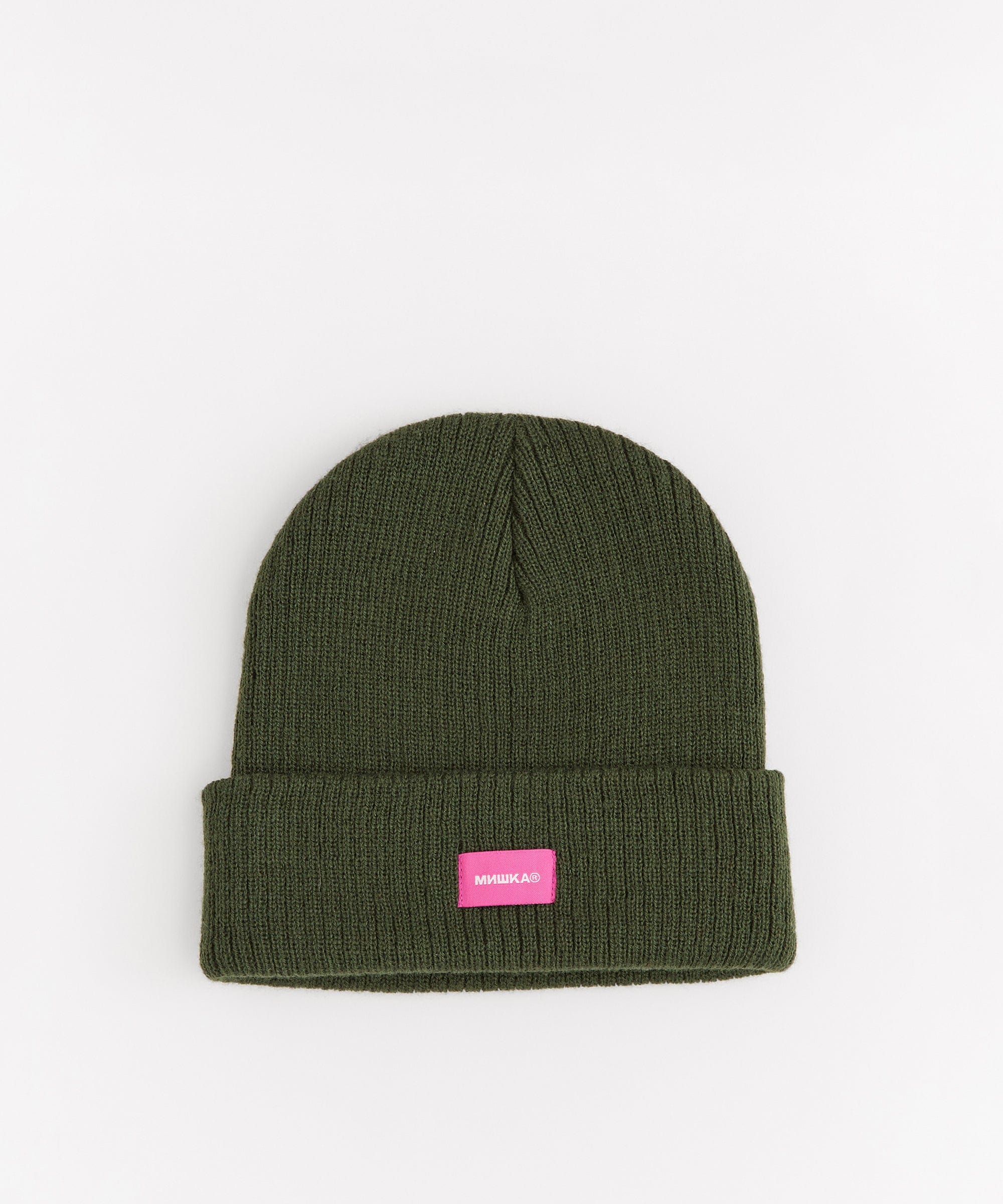 Mishka Keep Watch Embroidered Beanie - Olive Green