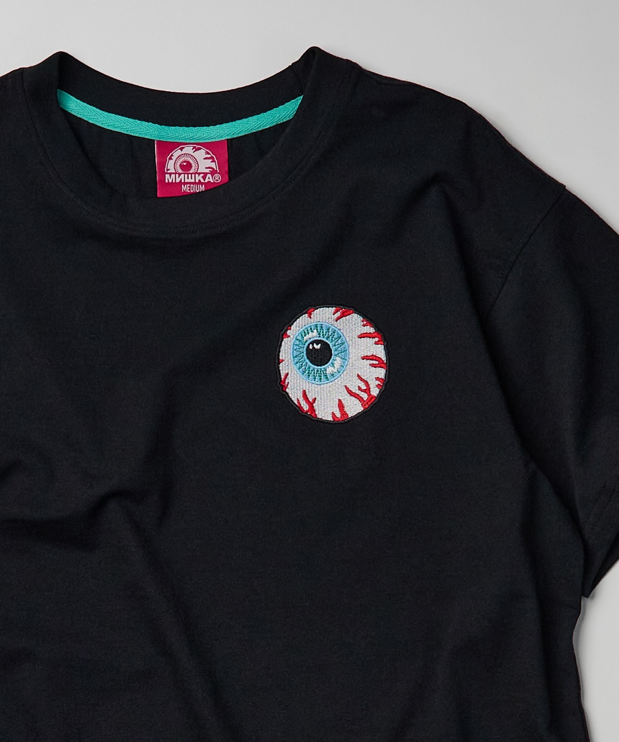 Mishka Eyeball Logo Keep Watch Short Sleeve Tee - Black