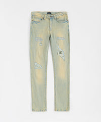 Rip and Repair Denim Jeans - Light Blue