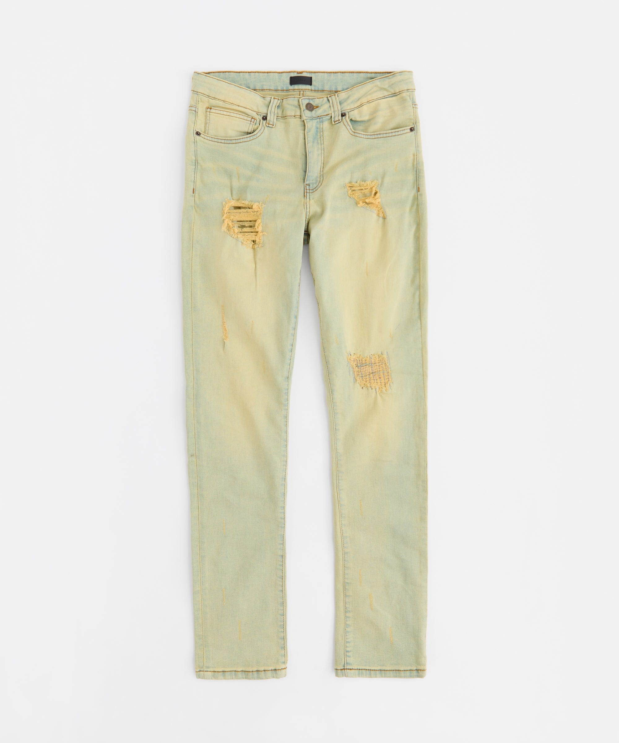 Rip and Repair Denim Jeans - Light Blue