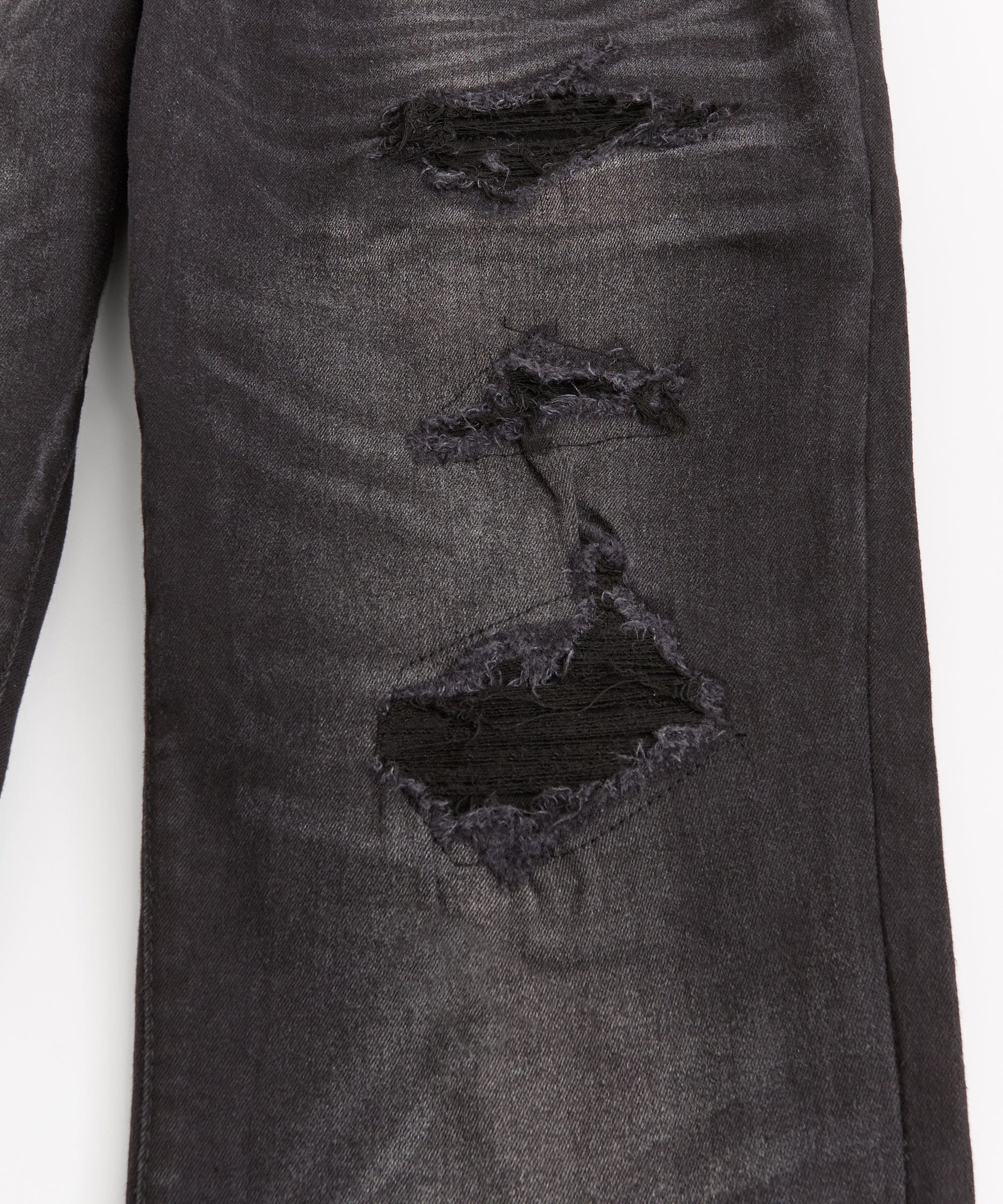 Rip And Repair Denim Jeans - Black