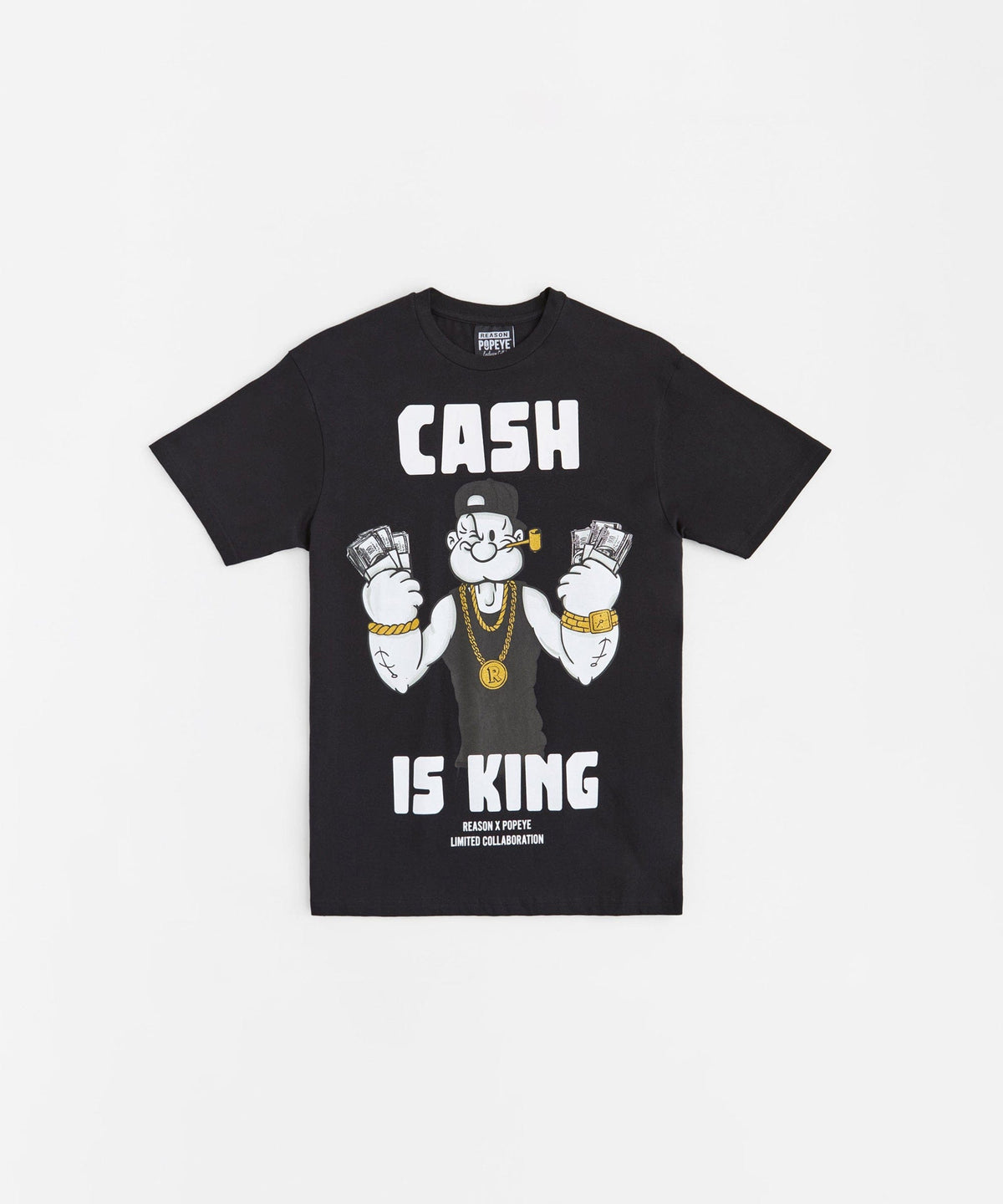 Popeye Cash Is King Short Sleeve Tee - Black