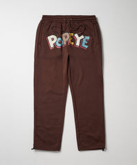 Popeye Toggle Joggers - Brown
