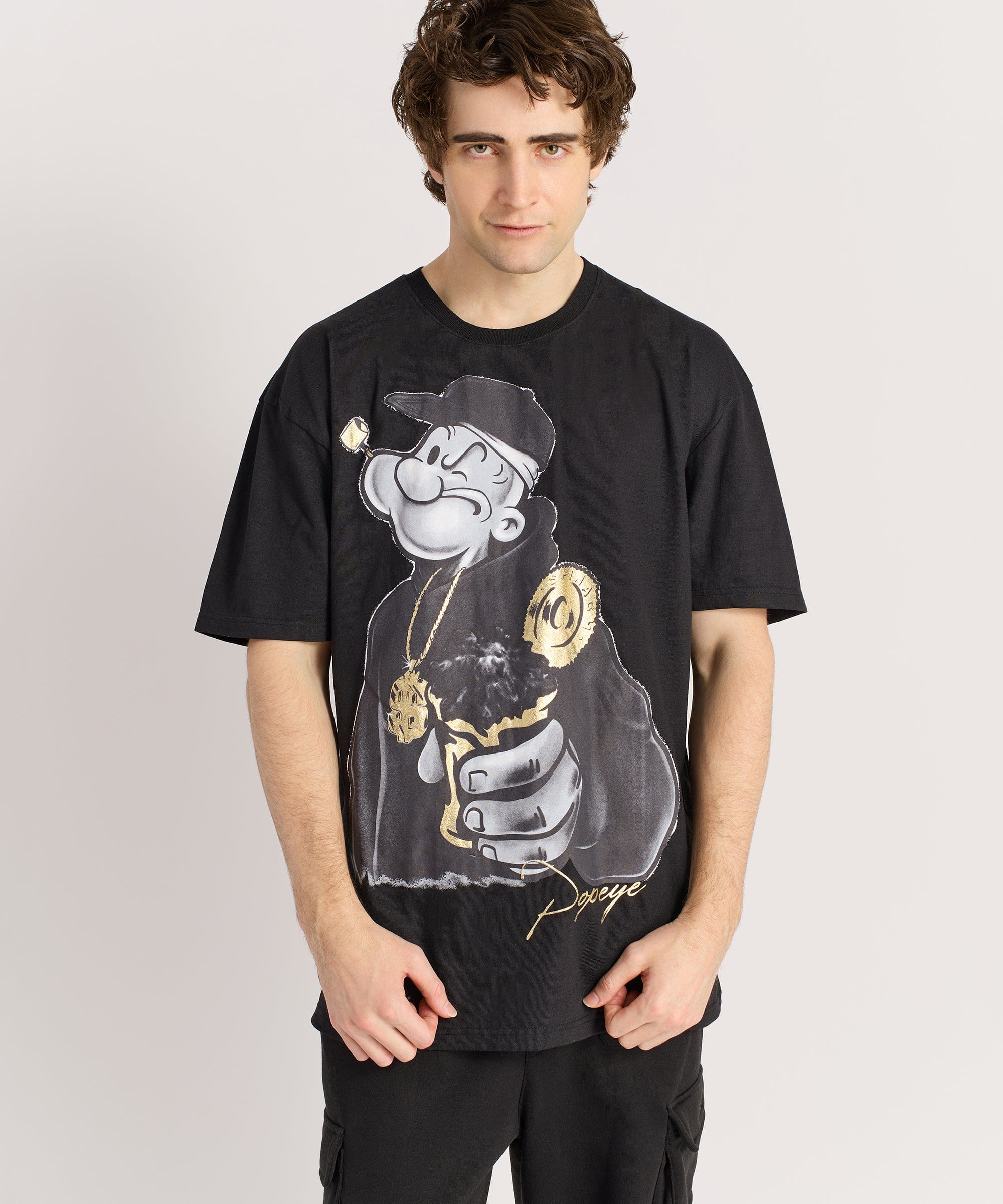 Popeye Short Sleeve Tee - Black