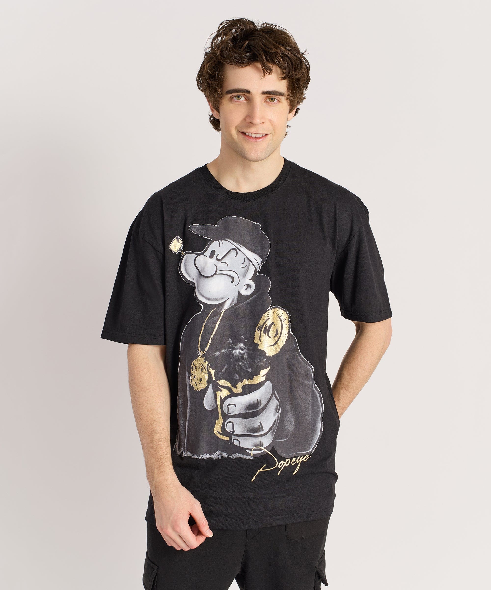 Popeye Short Sleeve Tee - Black