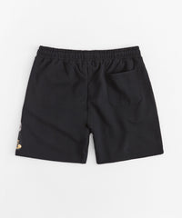 Plus Size Popeye Money Applique Short - Black