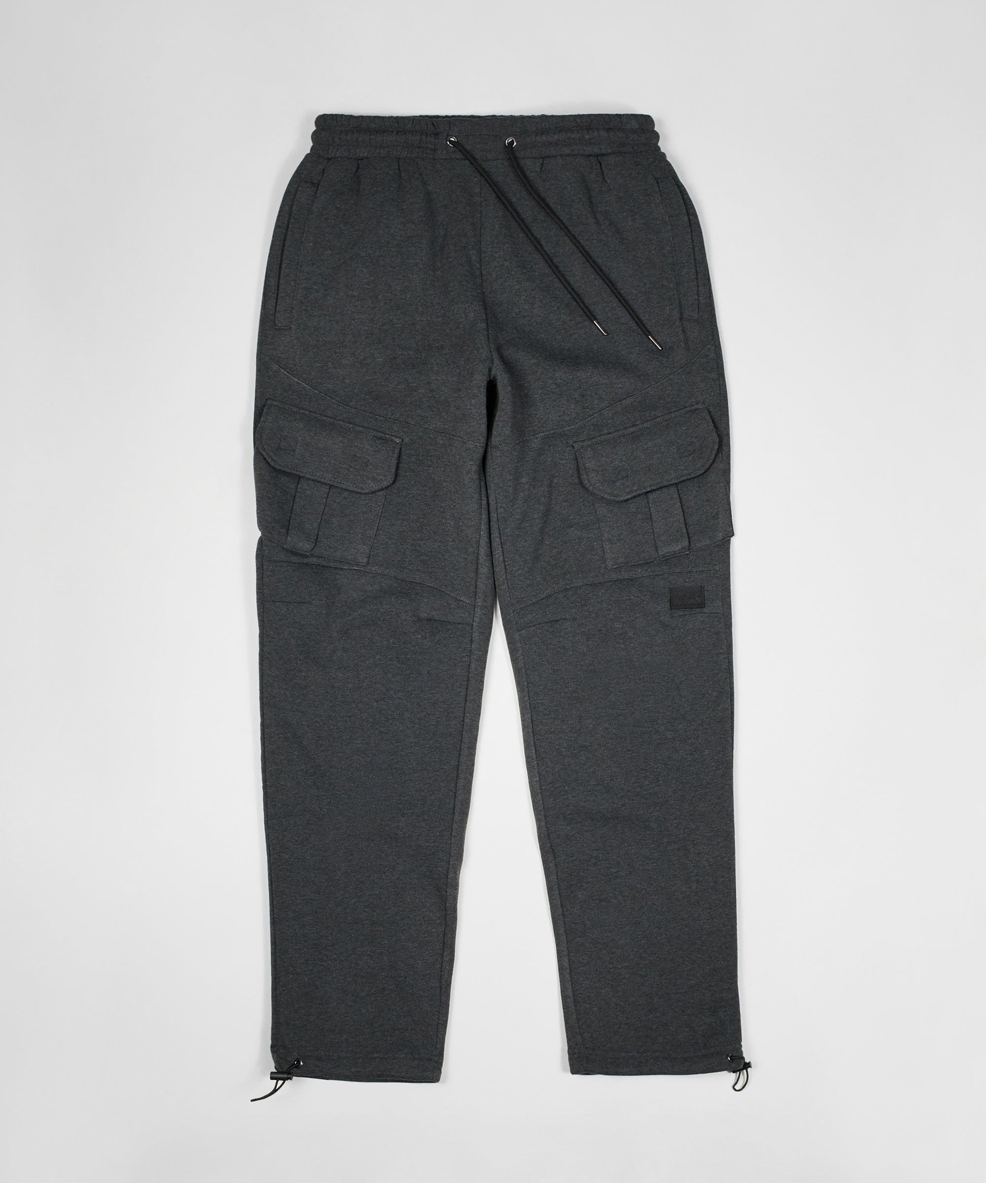 Banks Relaxed Fit Fleece Cargo Pants - Charcoal