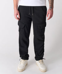 Banks Relaxed Fit Fleece Sweatpants - Black