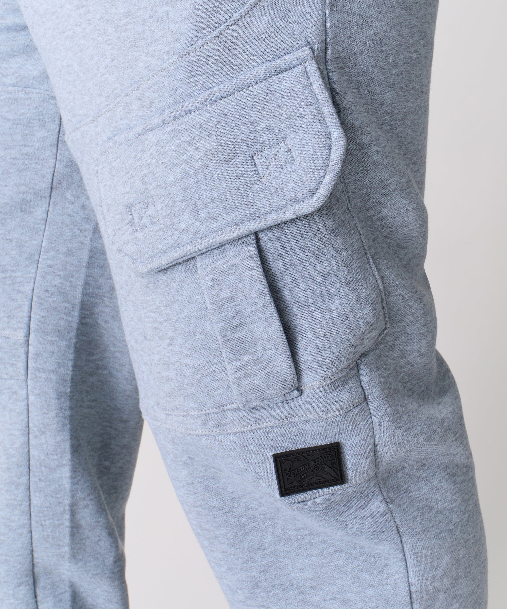 Banks Relaxed Fit Fleece Cargo Pants - Grey