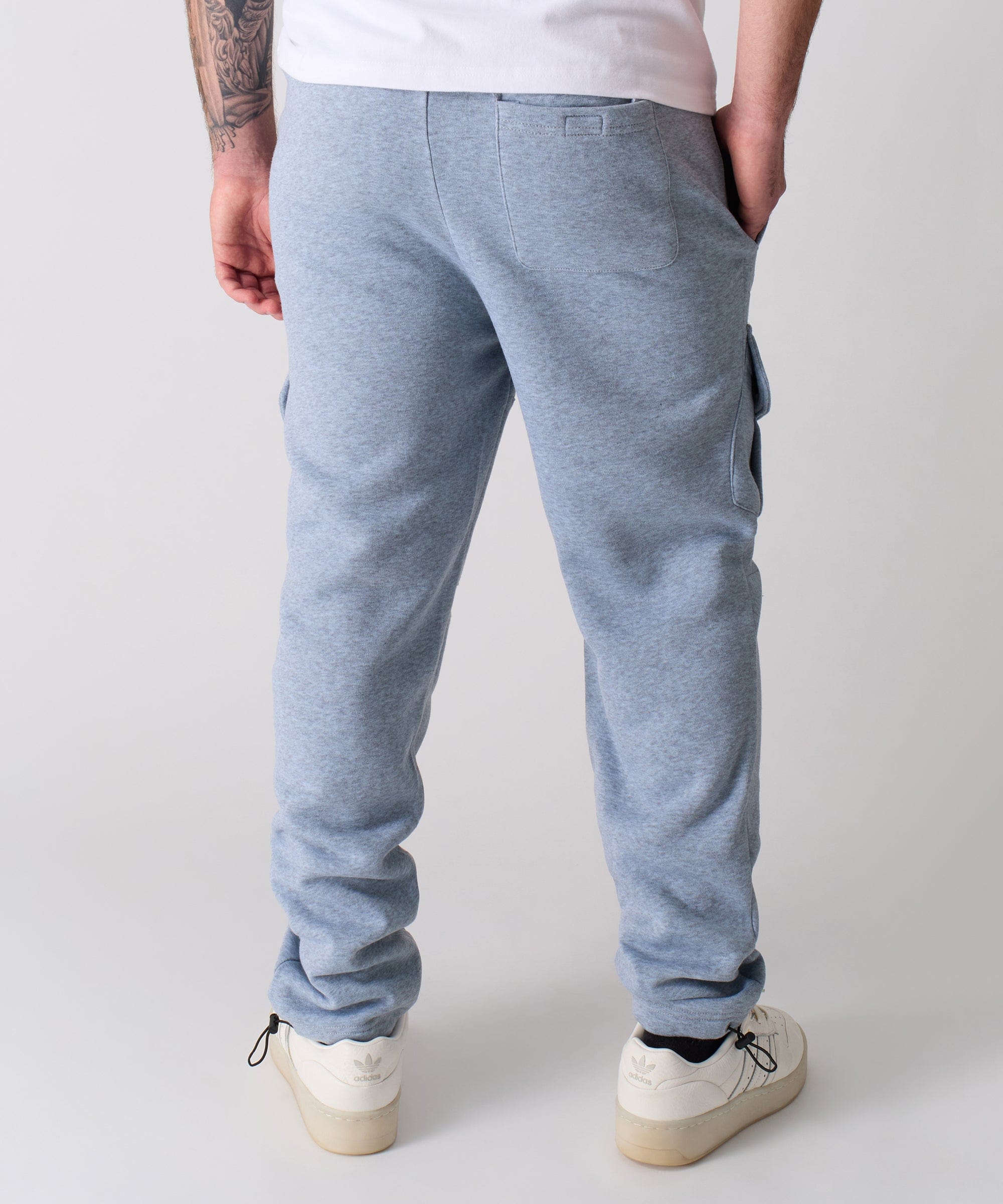 Banks Relaxed Fit Fleece Cargo Pants - Grey