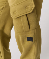 Banks Relaxed Fit Fleece Sweatpants - Olive Green
