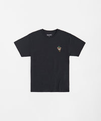 Chest Hit Embroidered Short Sleeve Tee - Black