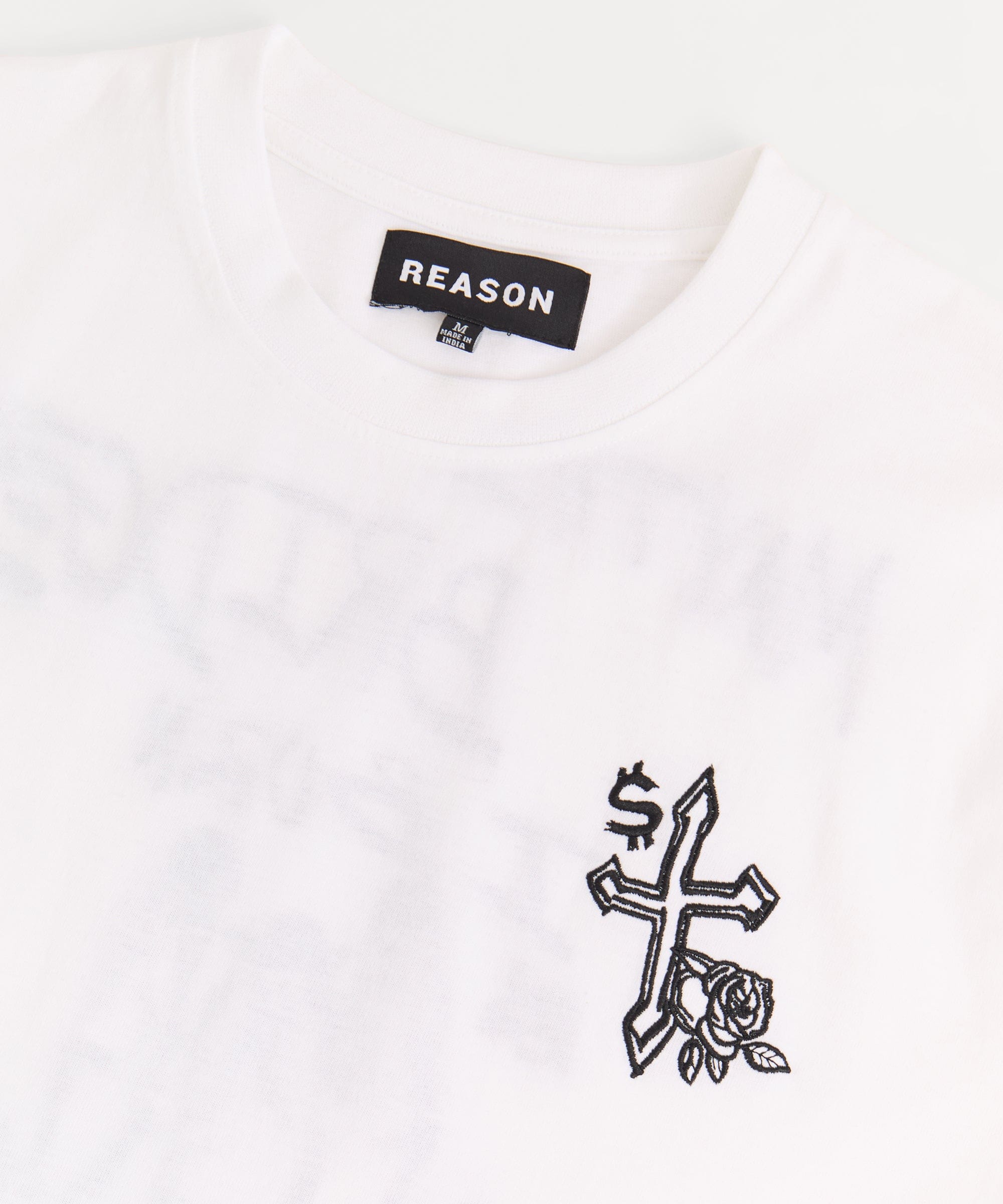 My Way Embroidered Short Sleeve Tee - White
