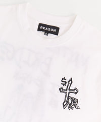 My Way Embroidered Short Sleeve Tee - White