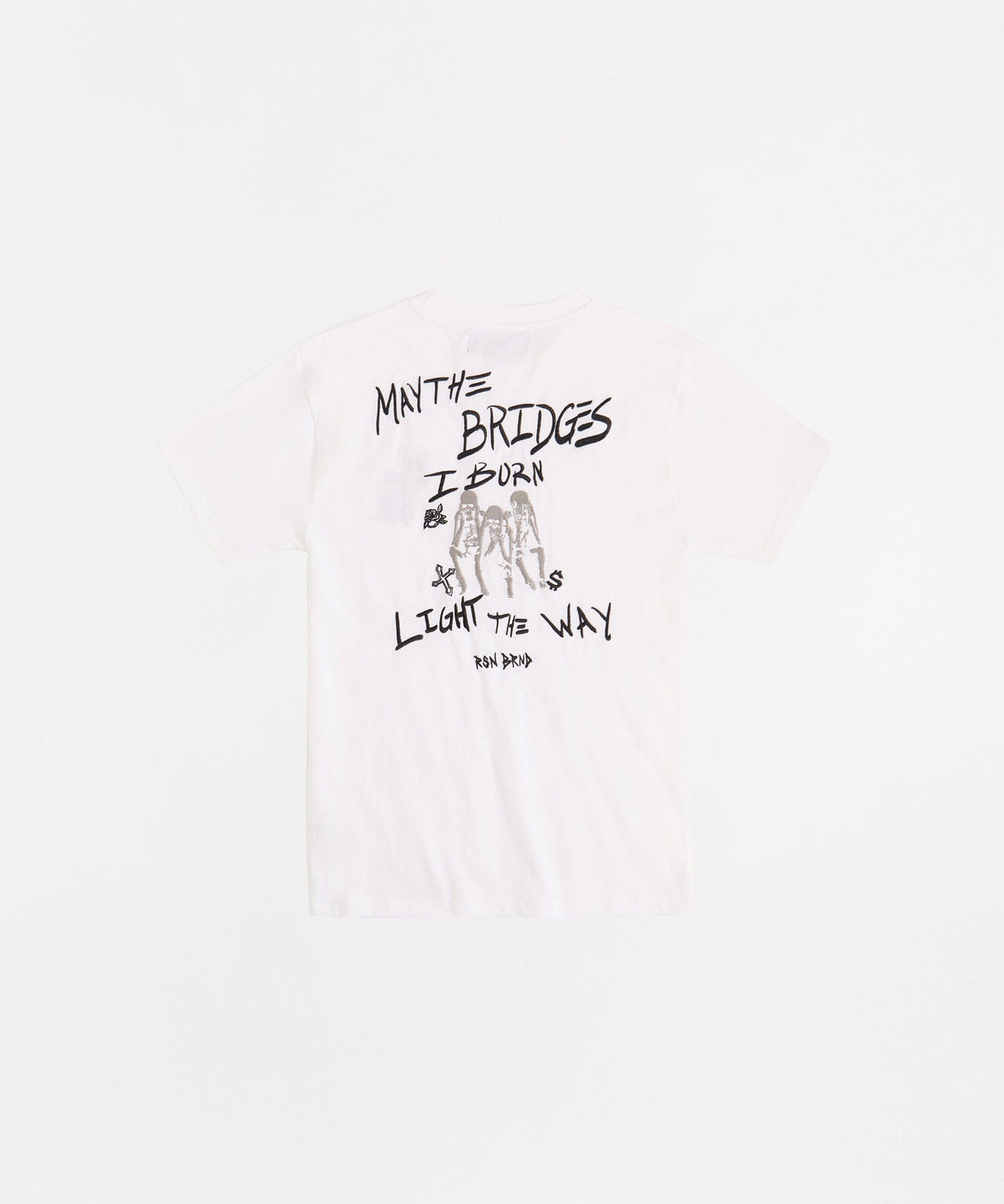 My Way Embroidered Short Sleeve Tee - White