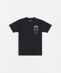 Chosen Cross Embroidered Short Sleeve Tee - Black