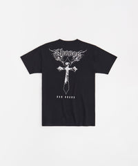 Chosen Cross Embroidered Short Sleeve Tee - Black