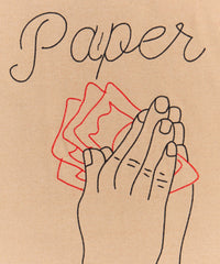 Paper Chaser Embroidered Short Sleeve Tee - Khaki