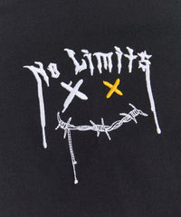 No Limits Embroidered Short Sleeve Tee - Black