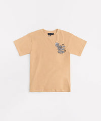 Loyalty Runs Deep Embroidered Short Sleeve Tee - Khaki