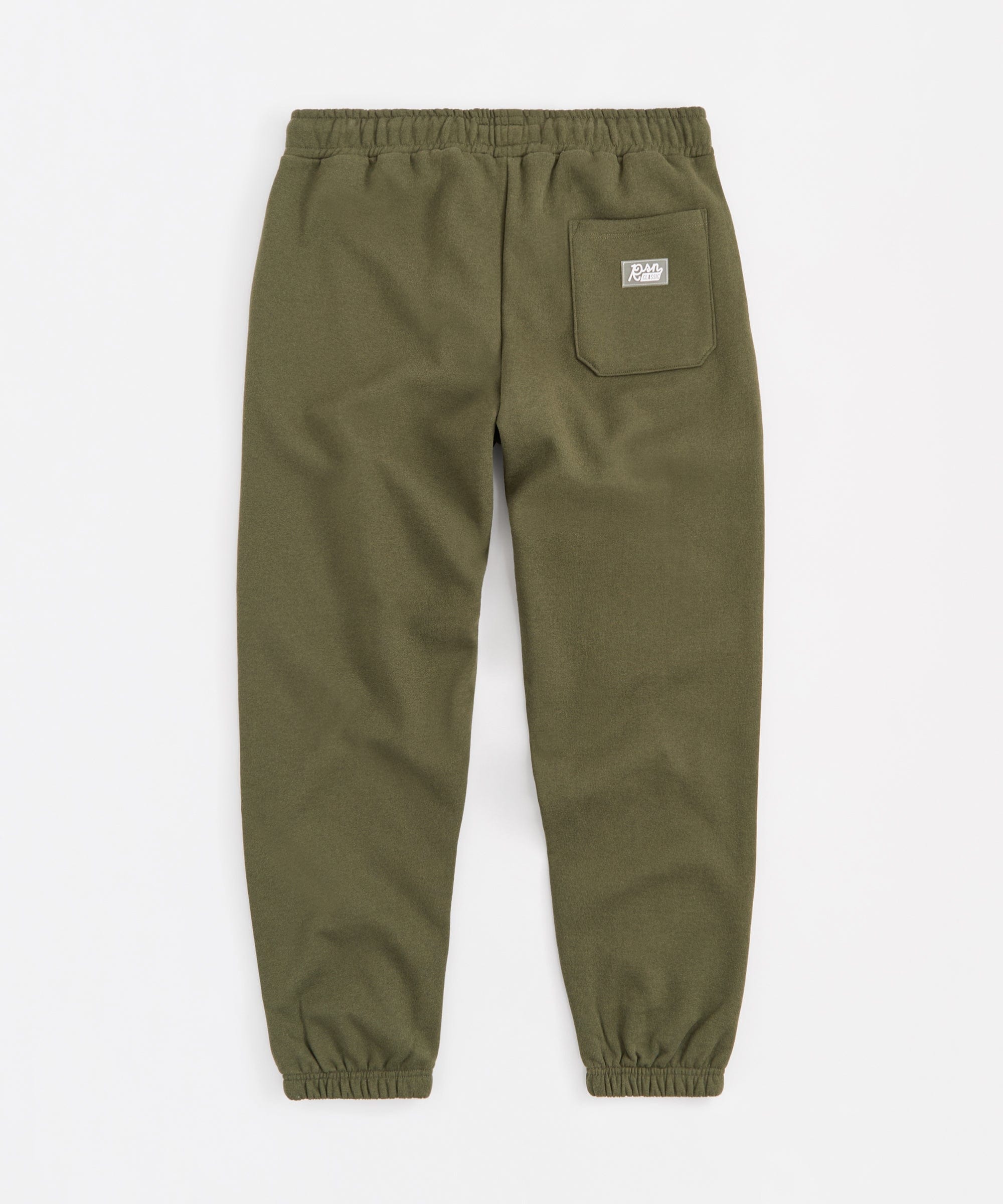 Essential Heavyweight Fleece Baggy Fit Jogger Pants - Olive Green