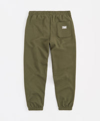 Essential Heavyweight Fleece Baggy Fit Jogger Pants - Olive Green