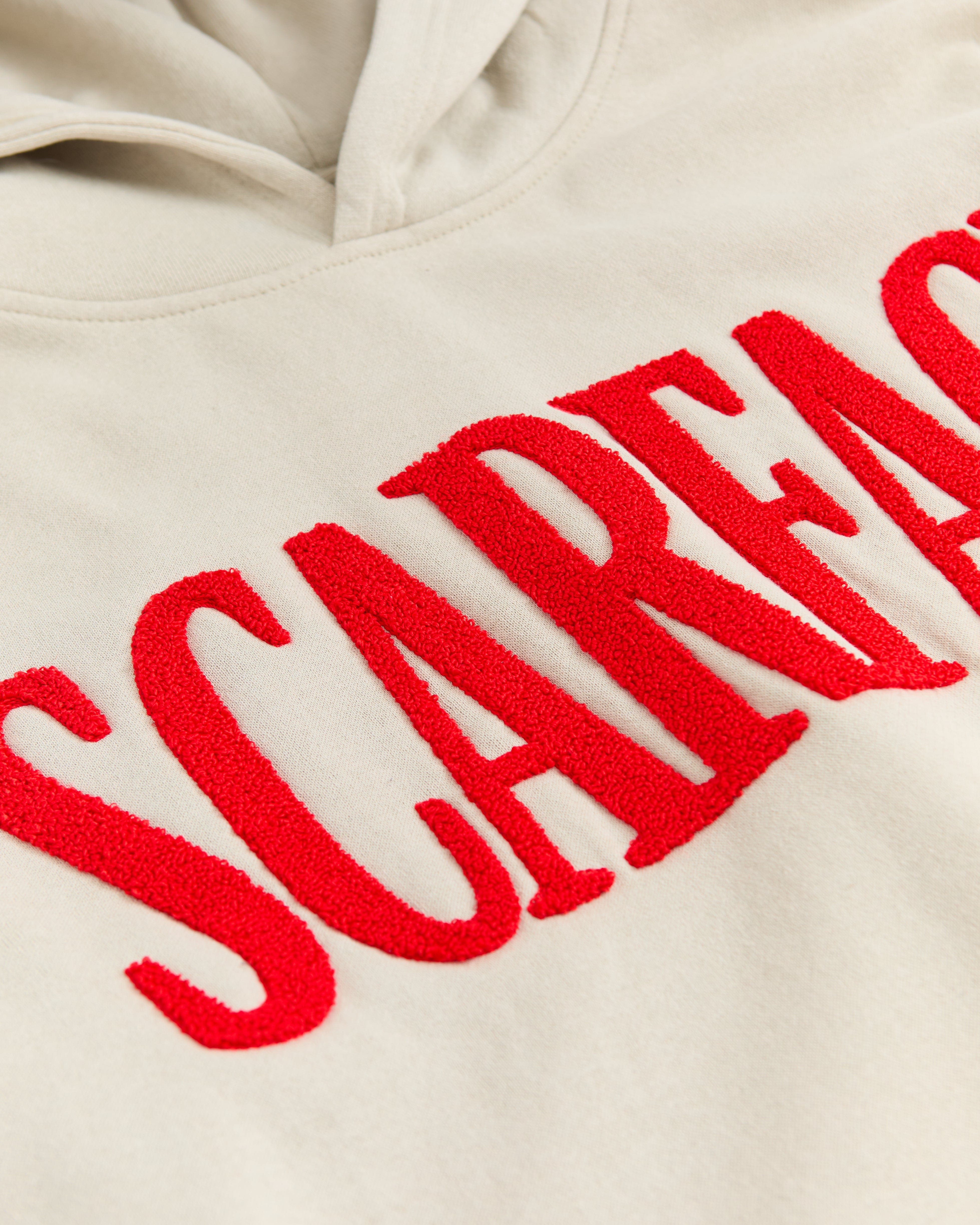 Scarface Chenille Patched Hoodie - Bone