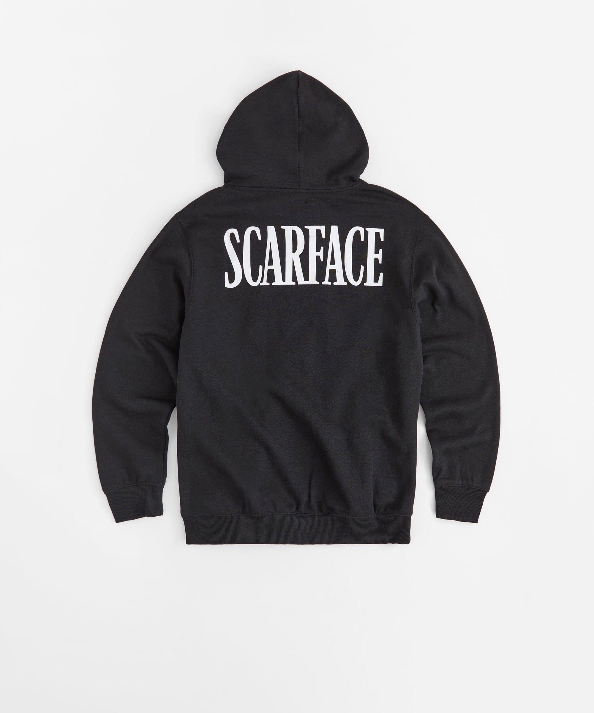 Scarface Embroidered Full Zip Hoodie - Black