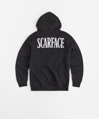 Scarface Embroidered Full Zip Hoodie - Black
