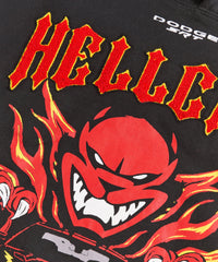 Dodge Hellcat Made For Speed Chenille Patched Hoodie - Black