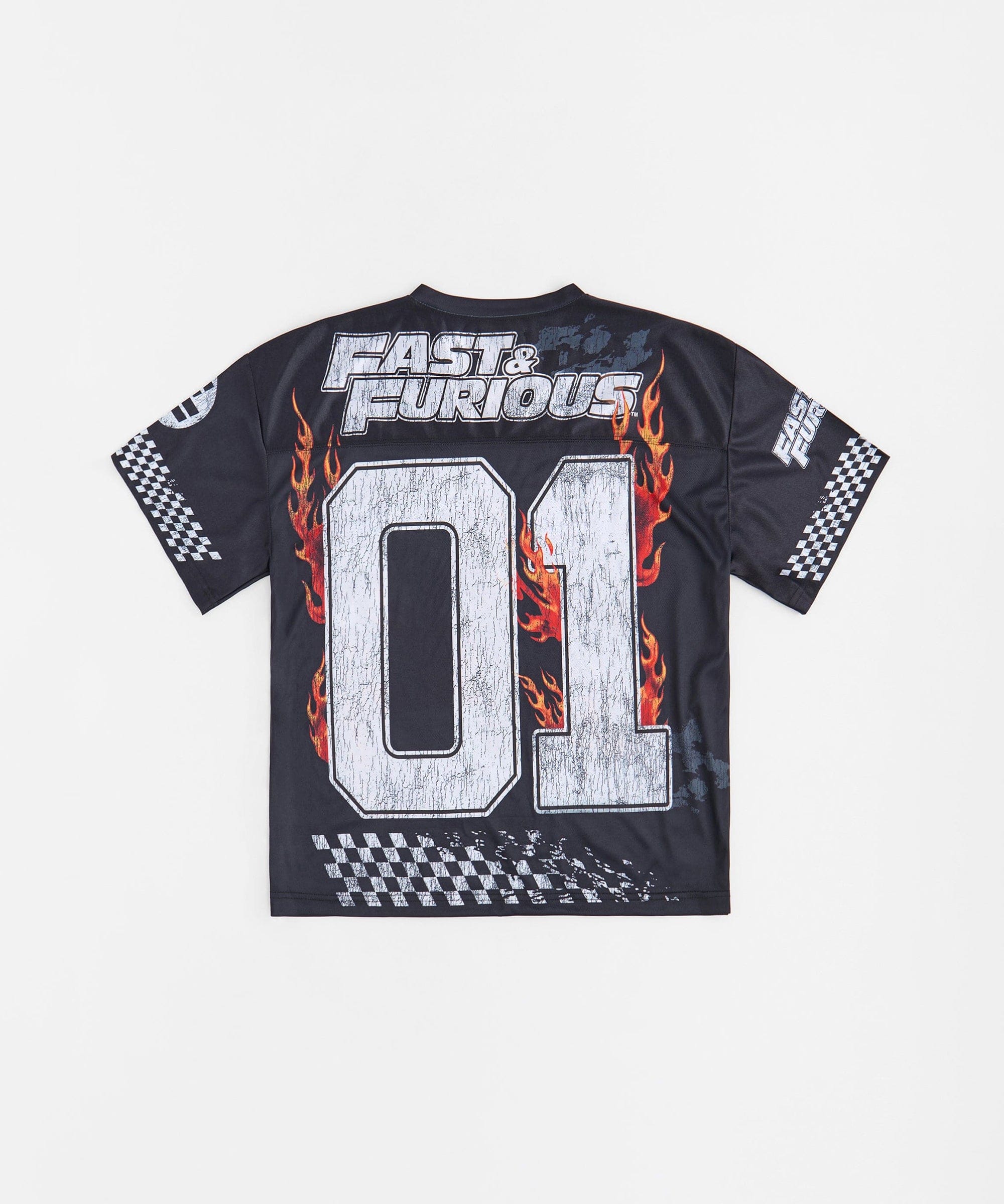 Fast & Furious 01 Cropped Football Jersey - Black