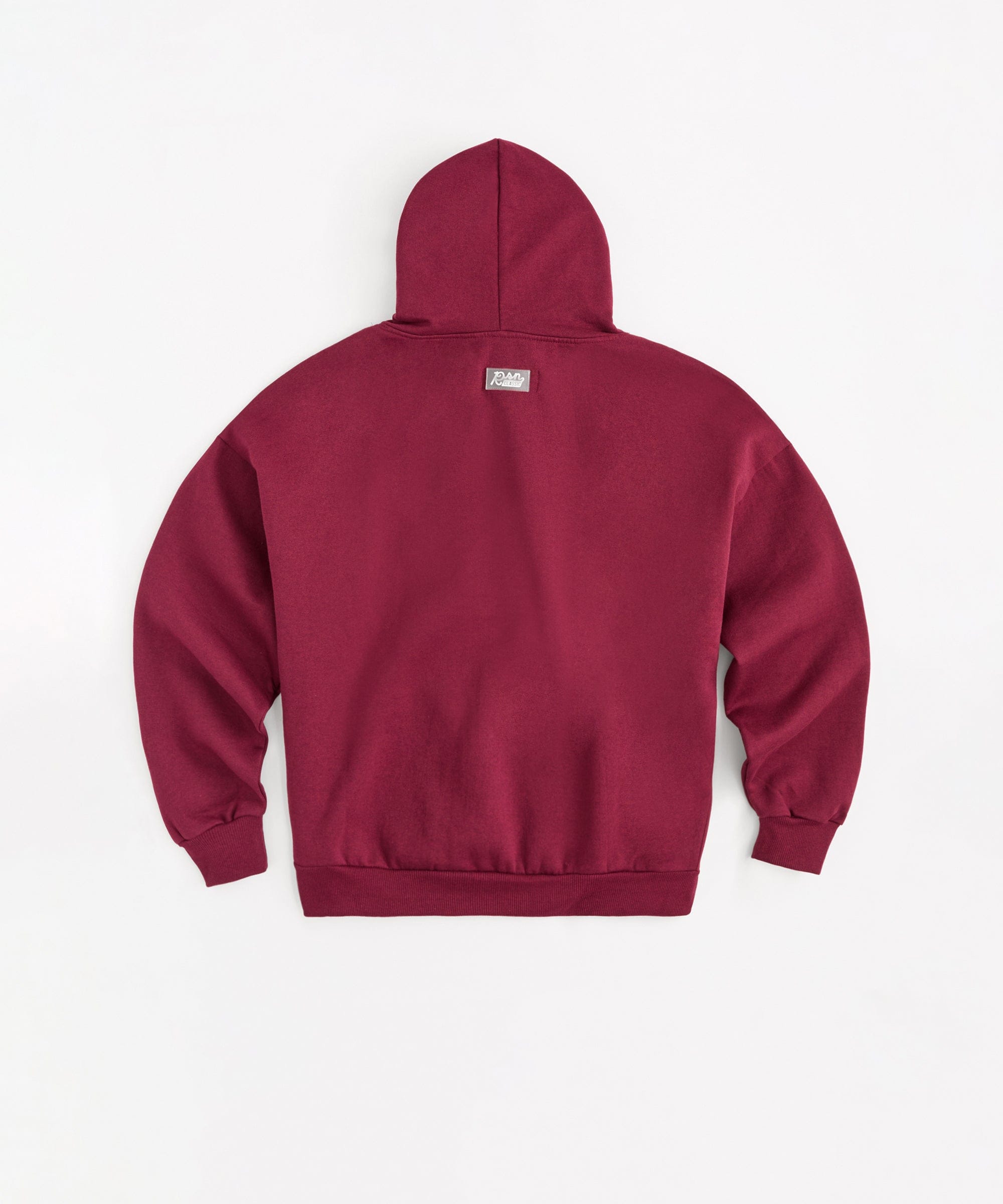 Essential Heavyweight Fleece Baggy Fit Comfy Hoodie - Burgundy