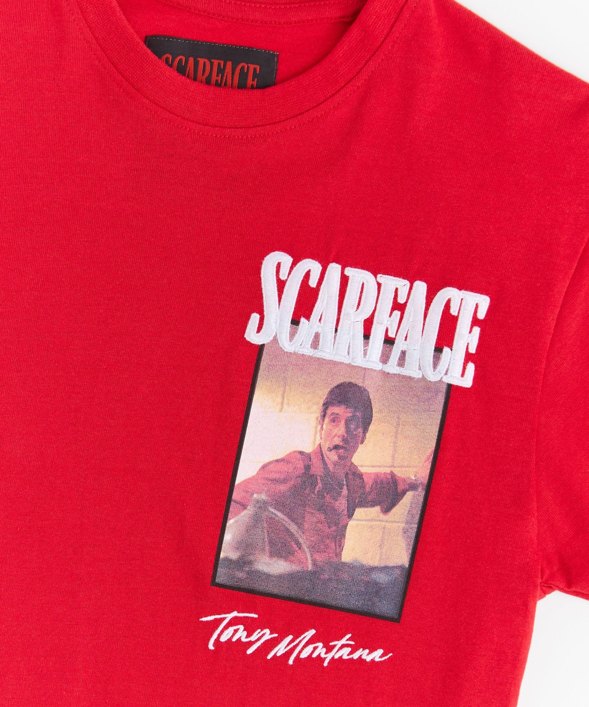 Plus Size Scarface I Always Tell The Truth Short Sleeve Tee - Red