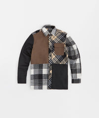 Snakes Flannel Long Sleeve Shirt - Grey