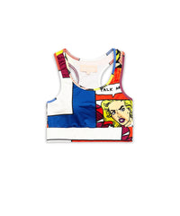Womens Pop Art Sports Bra