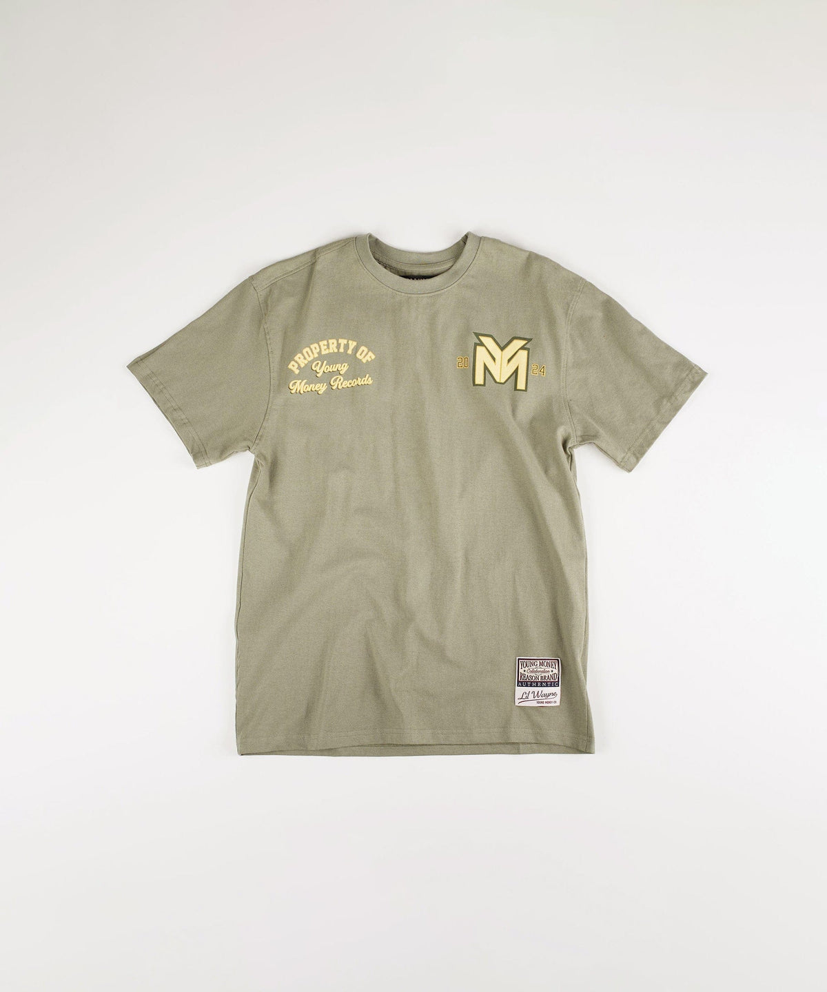 Lil Wayne Young Money Records Short Sleeve Tee - Olive Green