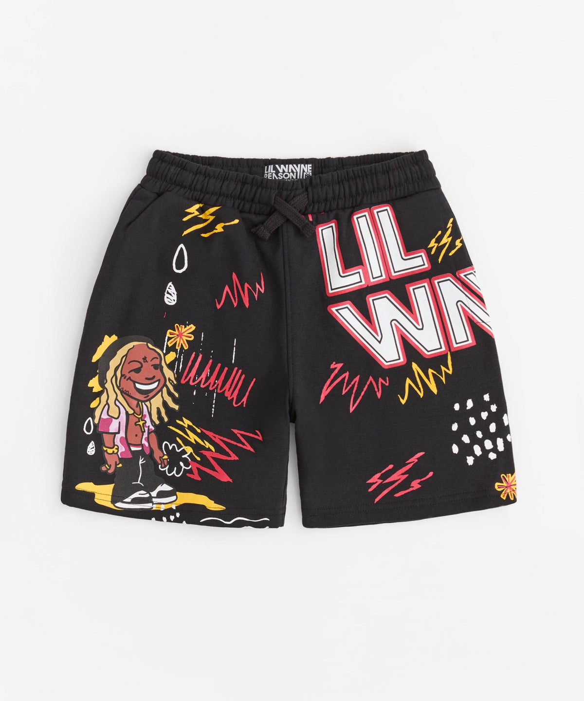 Kids Lil Wayne Brushed Fleece Short - Black