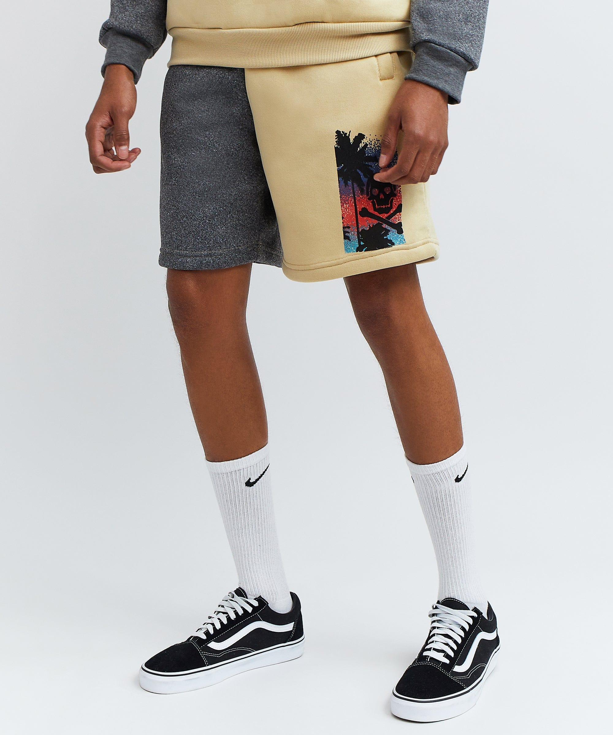 Skully Hood And Shorts Set