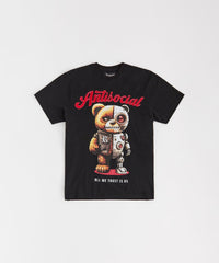 Antisocial Bear Short Sleeve Tee - Black