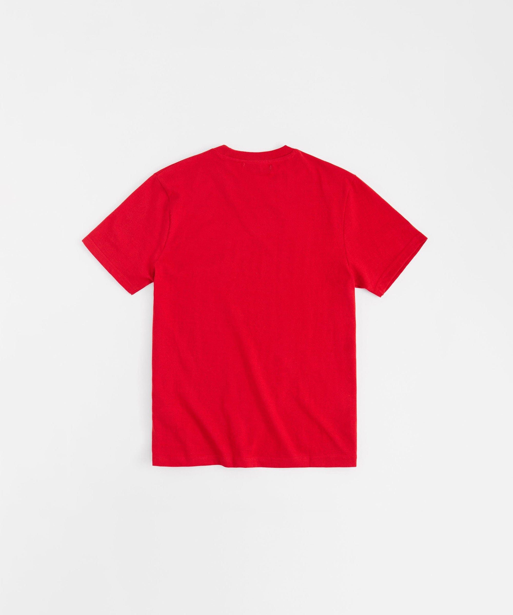 Antisocial Bear Chenille Patched Short Sleeve Tee - Red