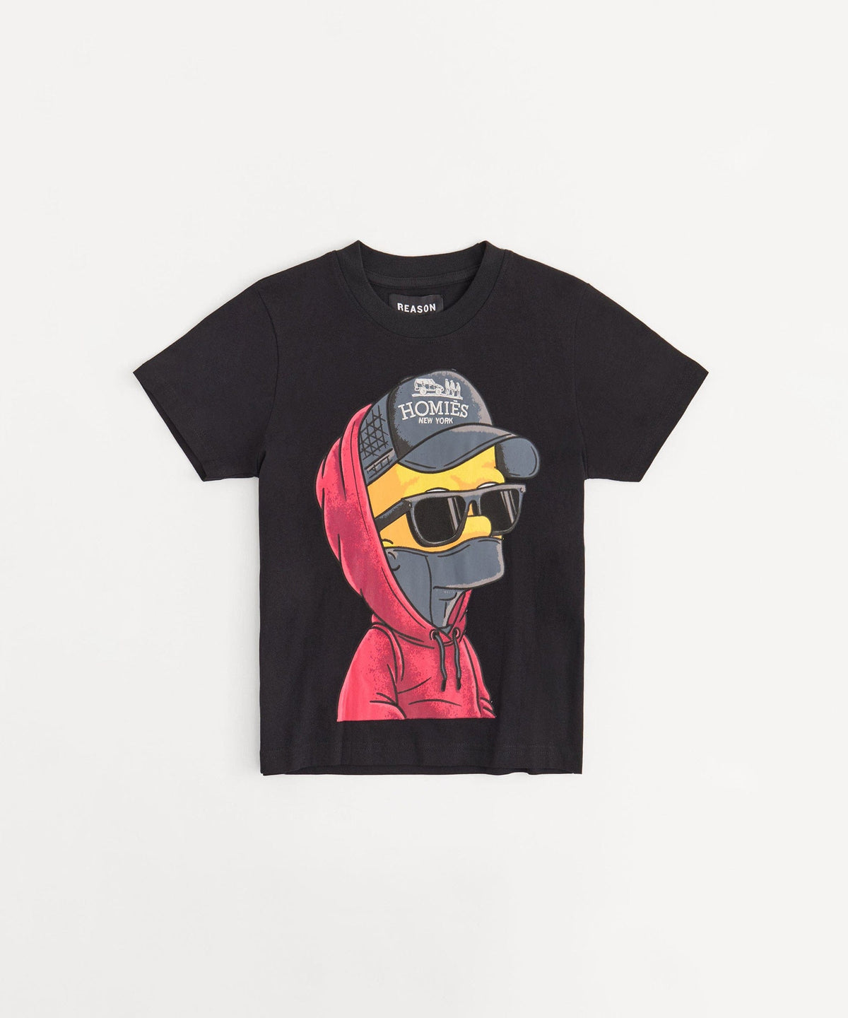 Homies Embroidered Short Sleeve Tee - Black