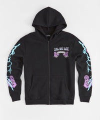 Women Trust Zip Up Hoodie - Black