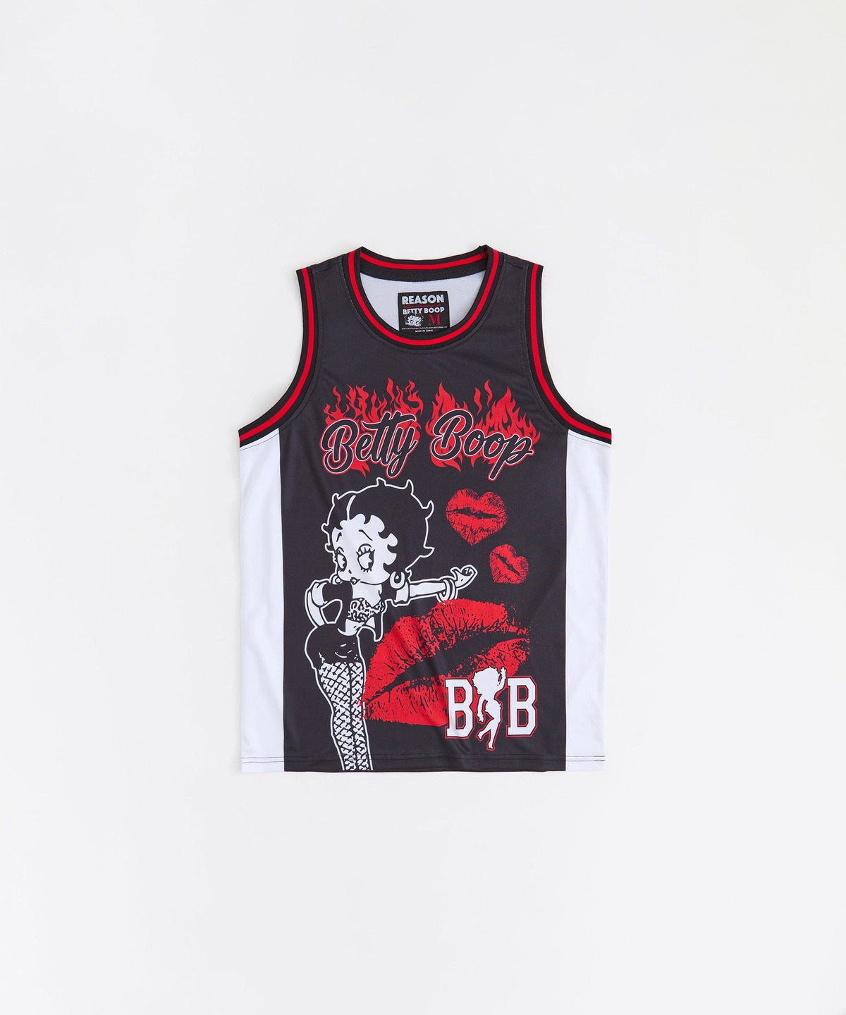 Betty Boop Basketball Jersey - Black