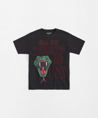 All We Trust is Us Short Sleeve Tee - Black