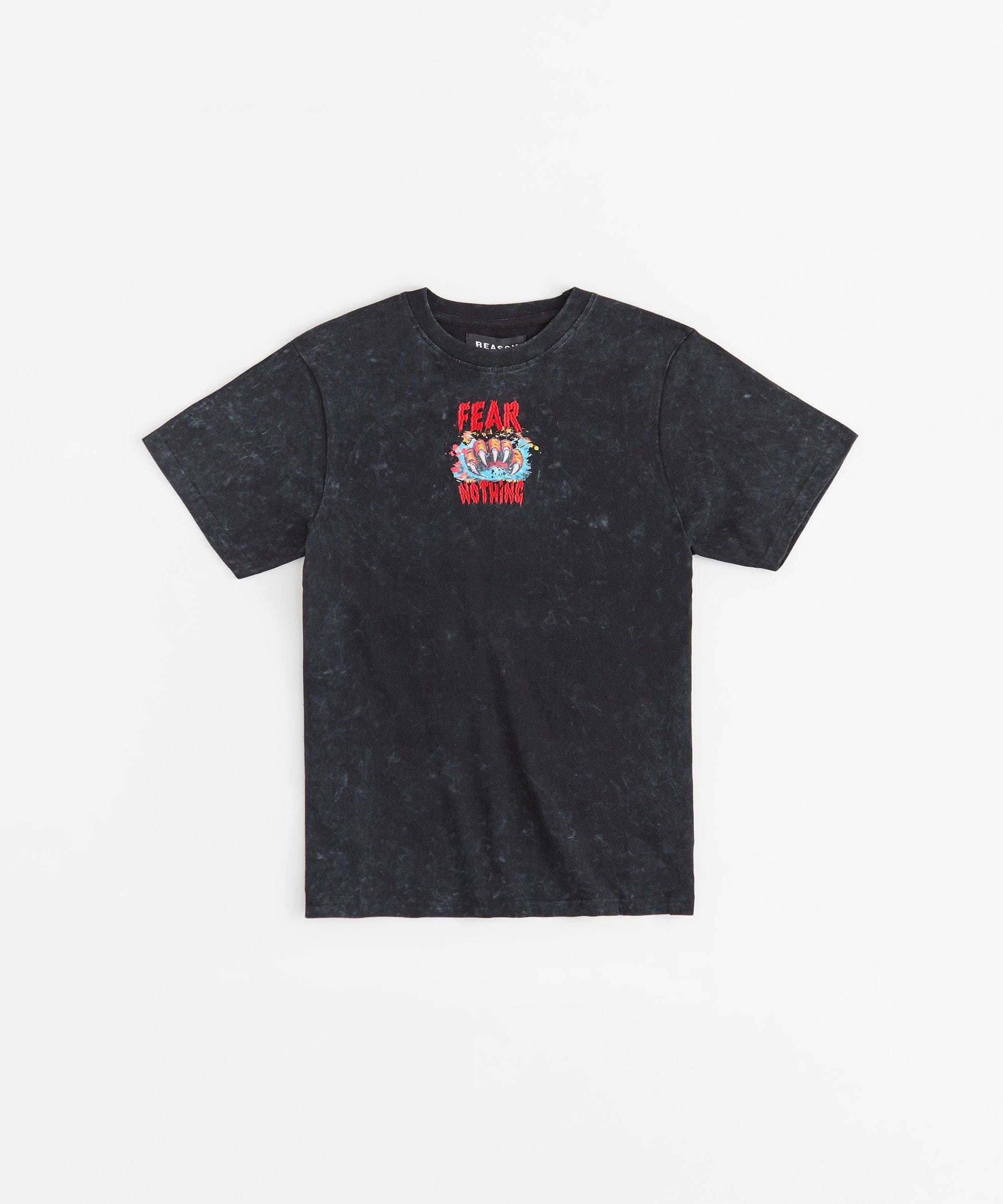Stay Wild Embroidered Short Sleeve Tee - Charcoal