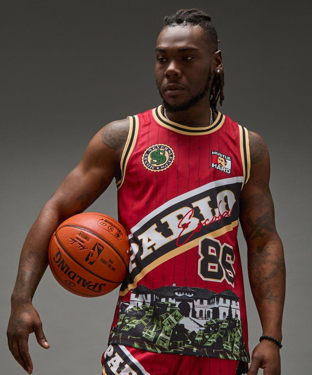 Pablo Basketball Jersey - Red