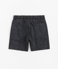 Bridges Burn Fleece Short - Washed Black