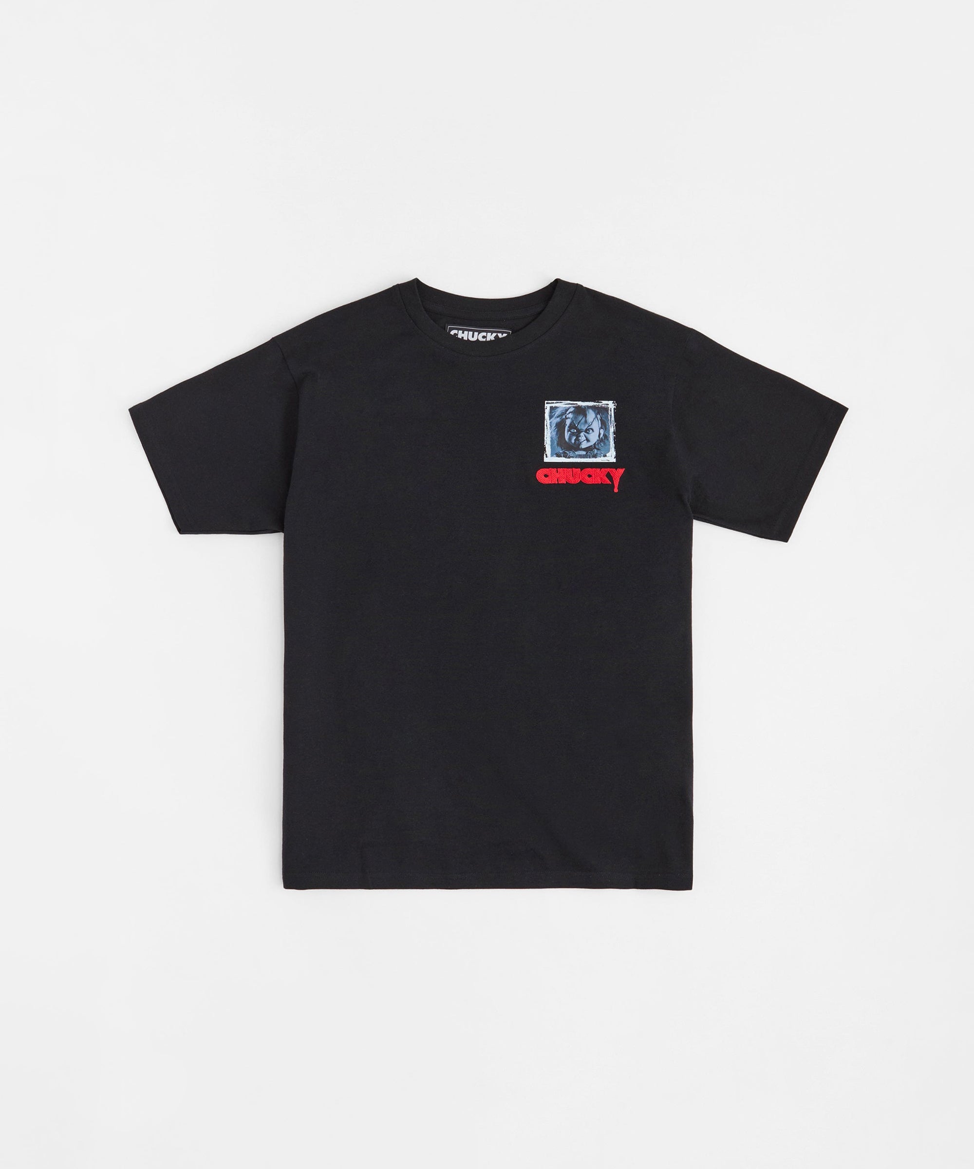 I'm Chucky Embroidered Short Sleeve Tee - Black