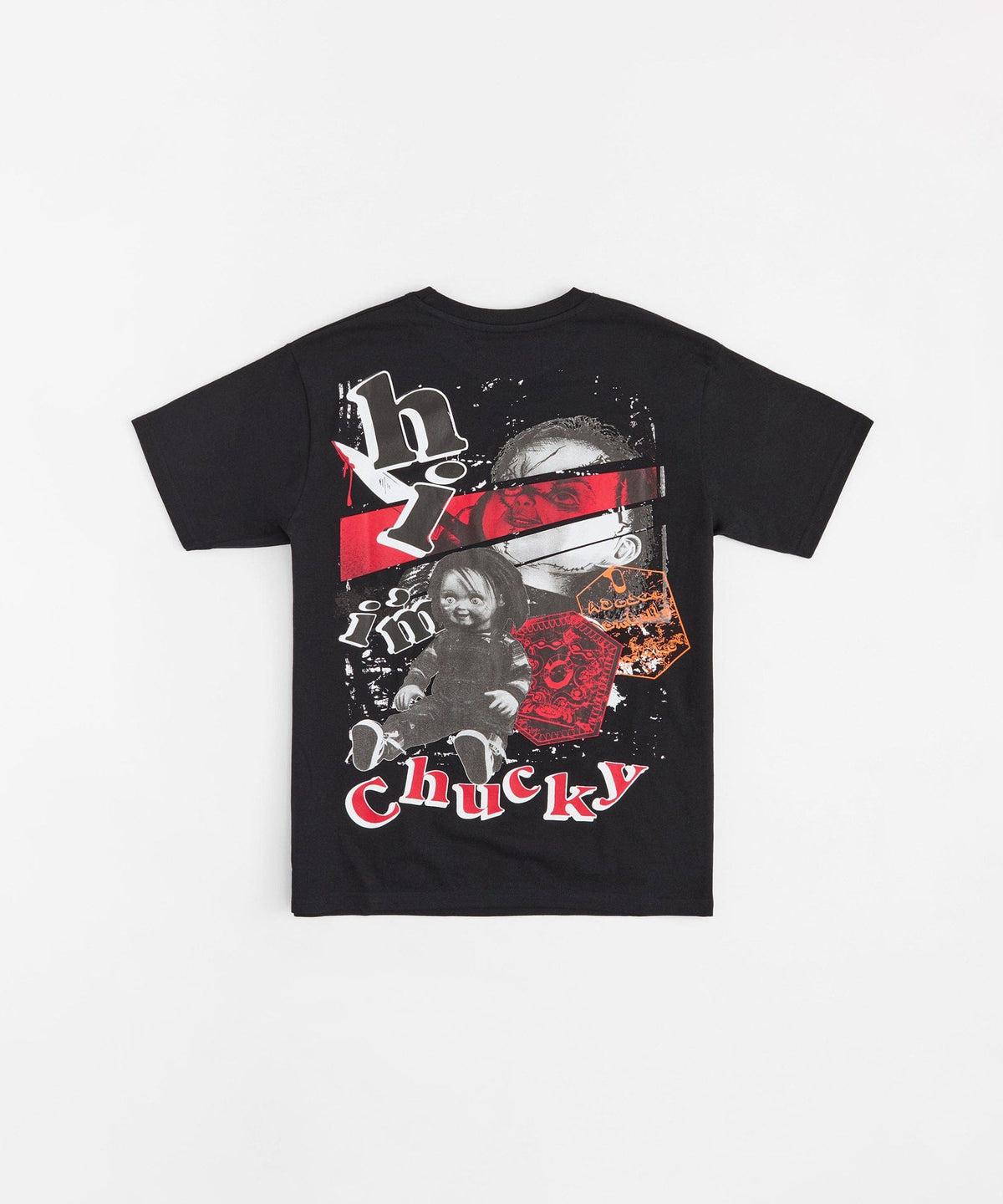 I'm Chucky Embroidered Short Sleeve Tee - Black