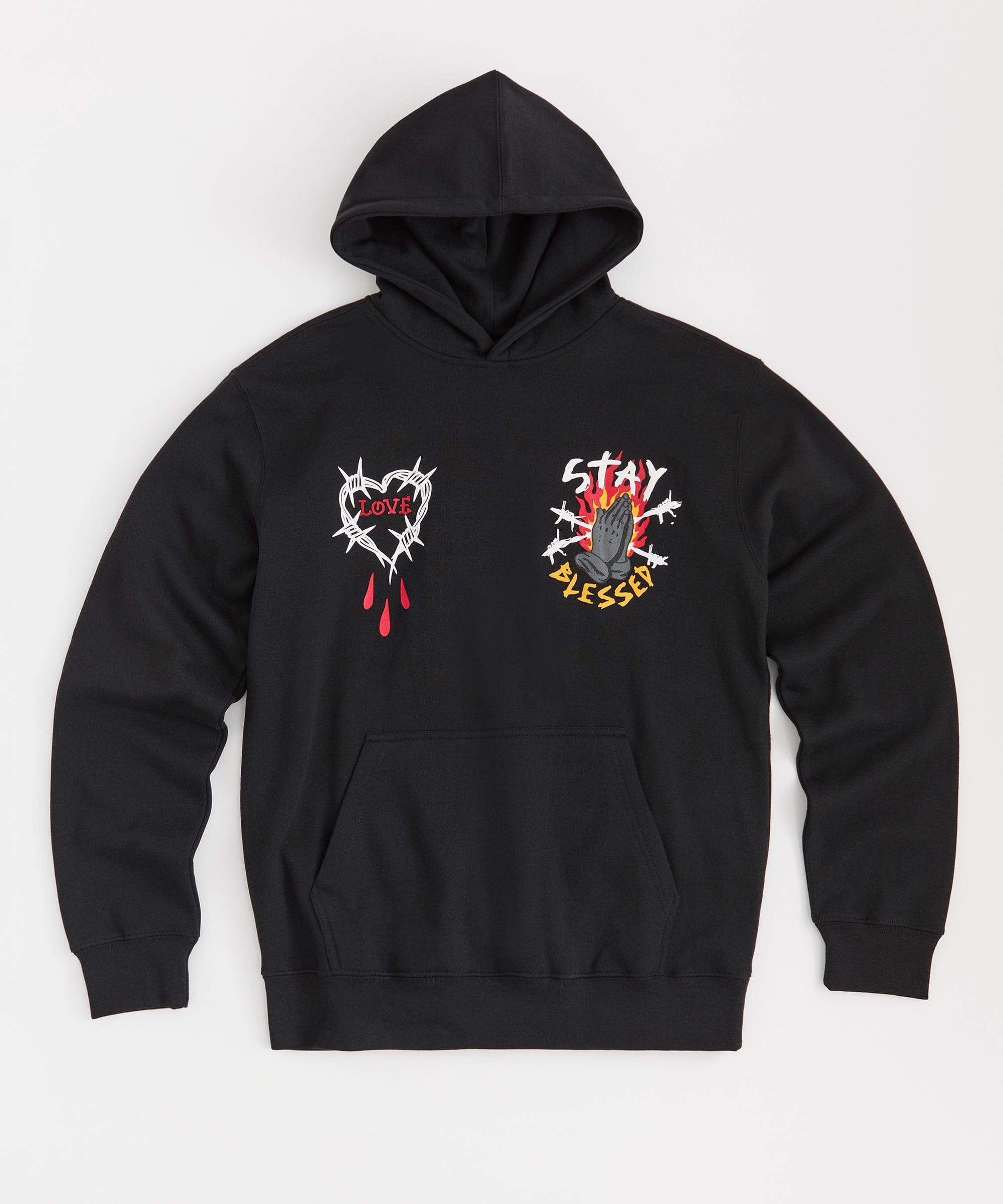 Women Anti Social Fleece Hoodie - Black